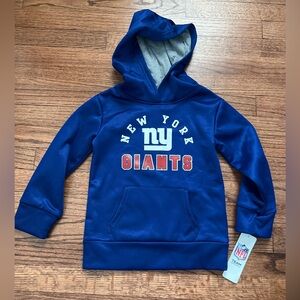 NWT NFL New York Giants Kids Blue Hoodie XS Girls